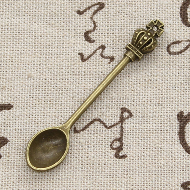 8pcs Charms Kitchen Spoon Crow - Vintage Collectible Spoons ulasan dan harga