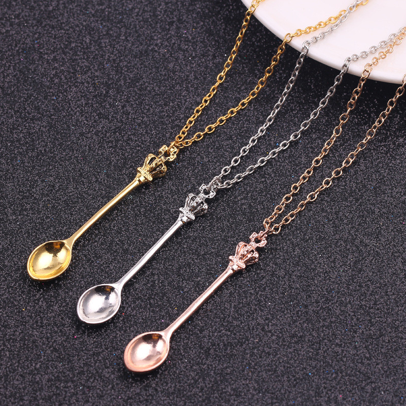 Alice Vintage Gold Crown Spoon - Vintage Collectible Spoons ulasan dan harga