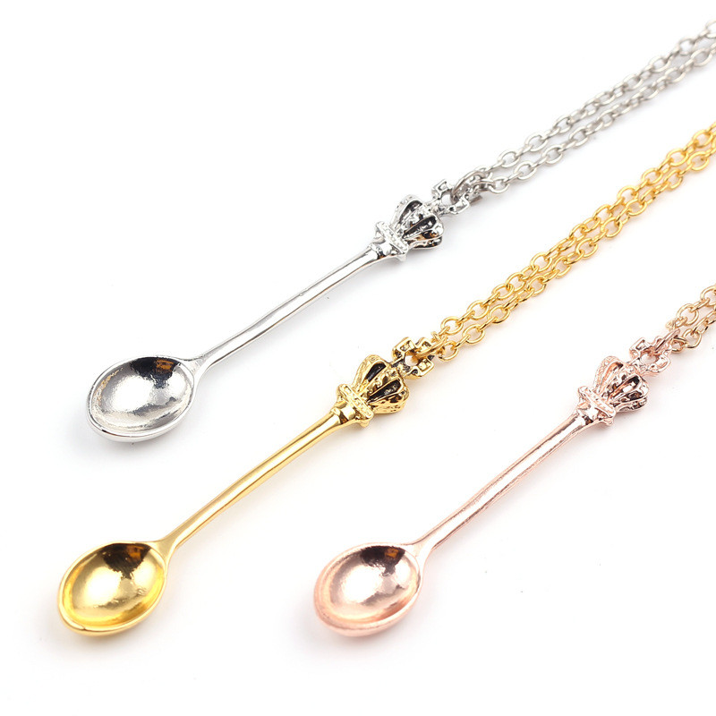 Alice Vintage Gold Crown Spoon - Vintage Collectible Spoons ulasan dan harga