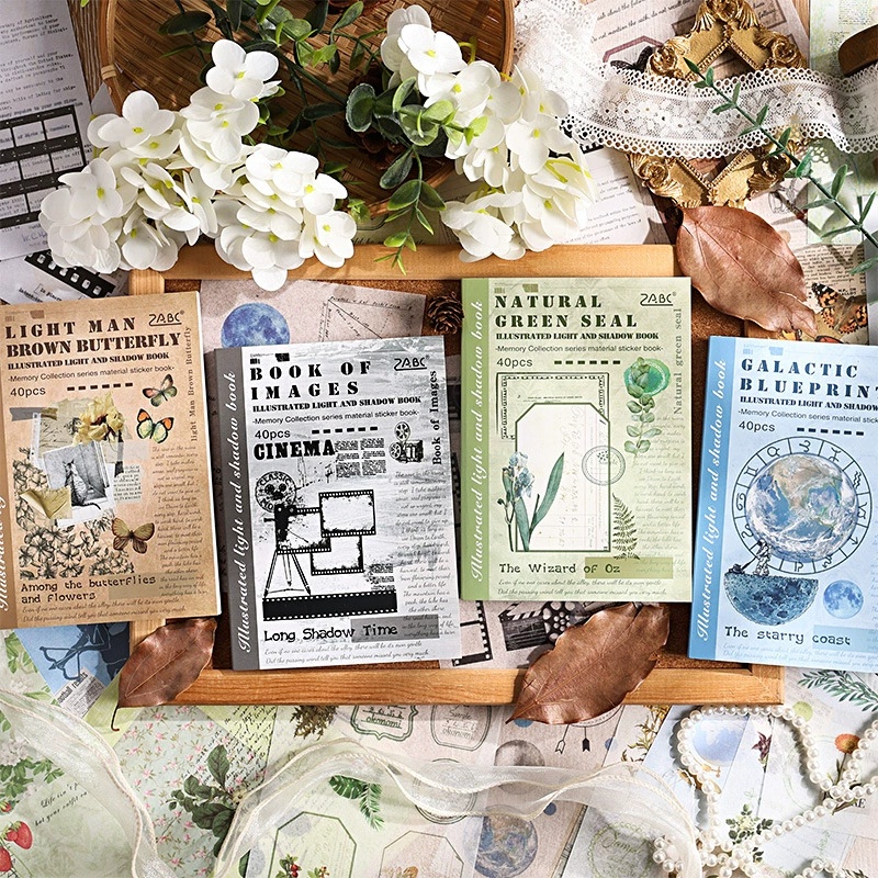 40 Sheets Illustrated Light Sh - Vintage Collectible Books ulasan dan harga