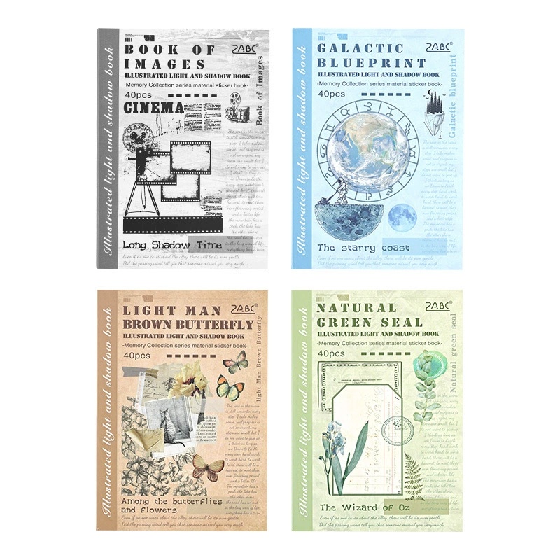 40 Sheets Illustrated Light Sh - Vintage Collectible Books ulasan dan harga